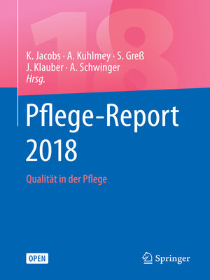 cover image of Pflege-Report 2018